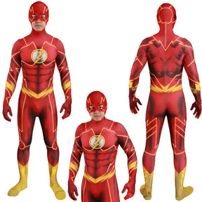 Fantasia The Flash Com Máscara Adulto e Infantil Heróis liga da Justiça Traje Cosplay