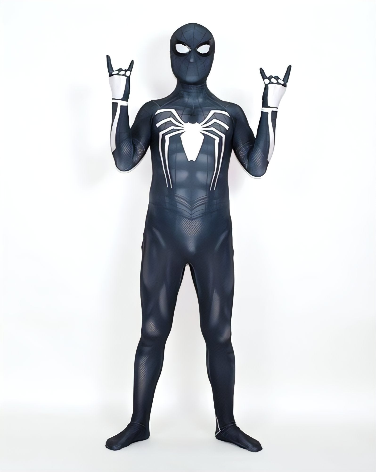 Fantasia Homem-Aranha Black Ps4 Game Cosplay Traje Luxo Profissional