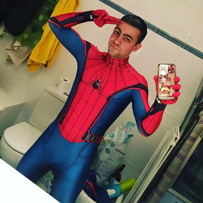 Fantasia Homem-Aranha De Volta ao Lar Tom Holland Adulto Cosplay Traje Luxo Profissional