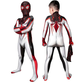 Fantasia Infantil Homem-Aranha Miles Morales Game ps5 Ultimate Crianças Traje