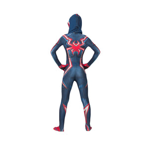 Fantasia Miles Morales 2099 Homem-Aranha Cosplay Traje Luxo Profissional