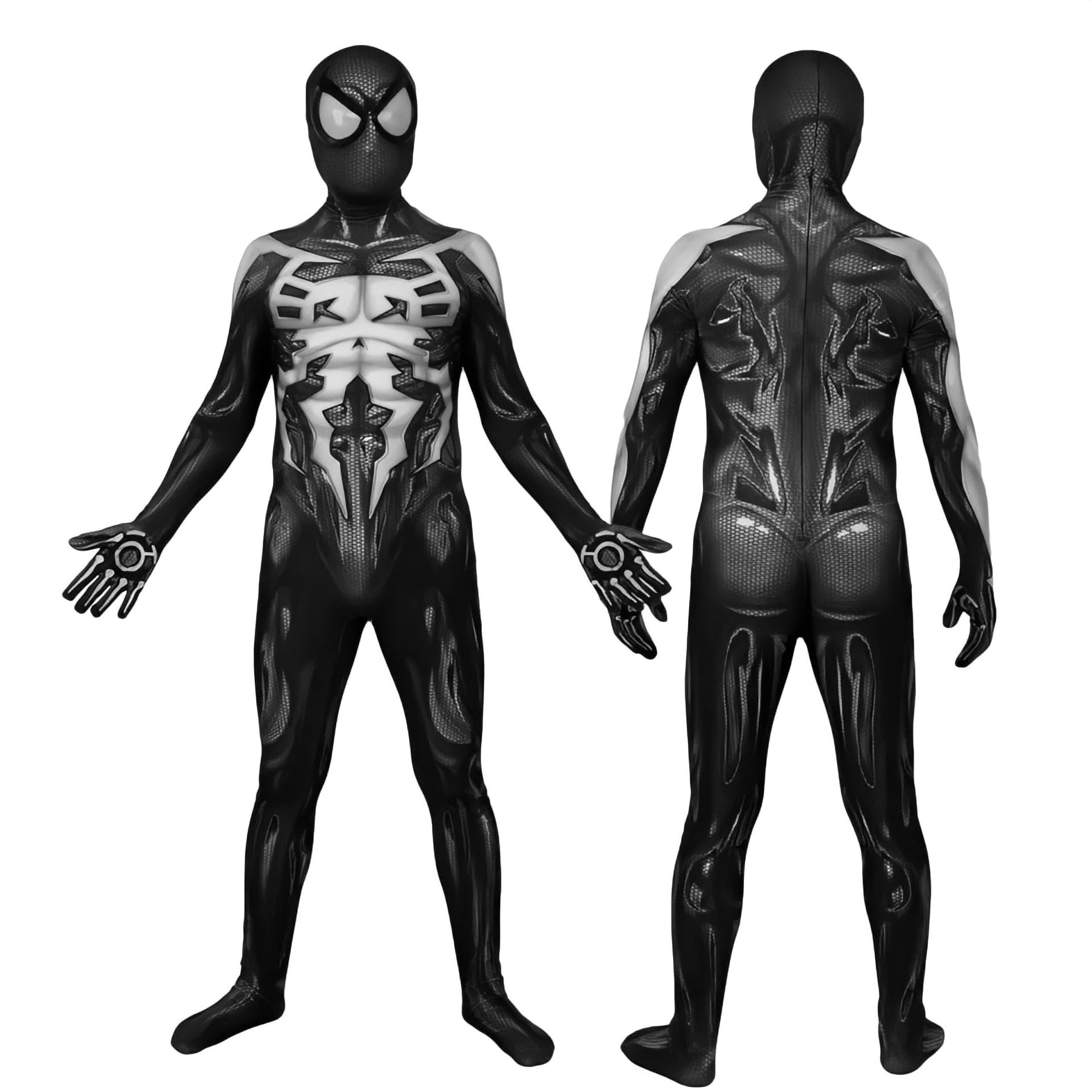 Fantasia Homem-Aranha Spider Man 2099 Black Adulto Cosplay Traje Luxo