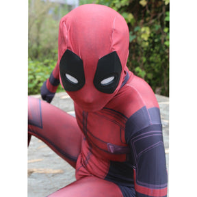 Fantasia Infantil Deadpool Filme Cosplay Traje Luxo Crianças