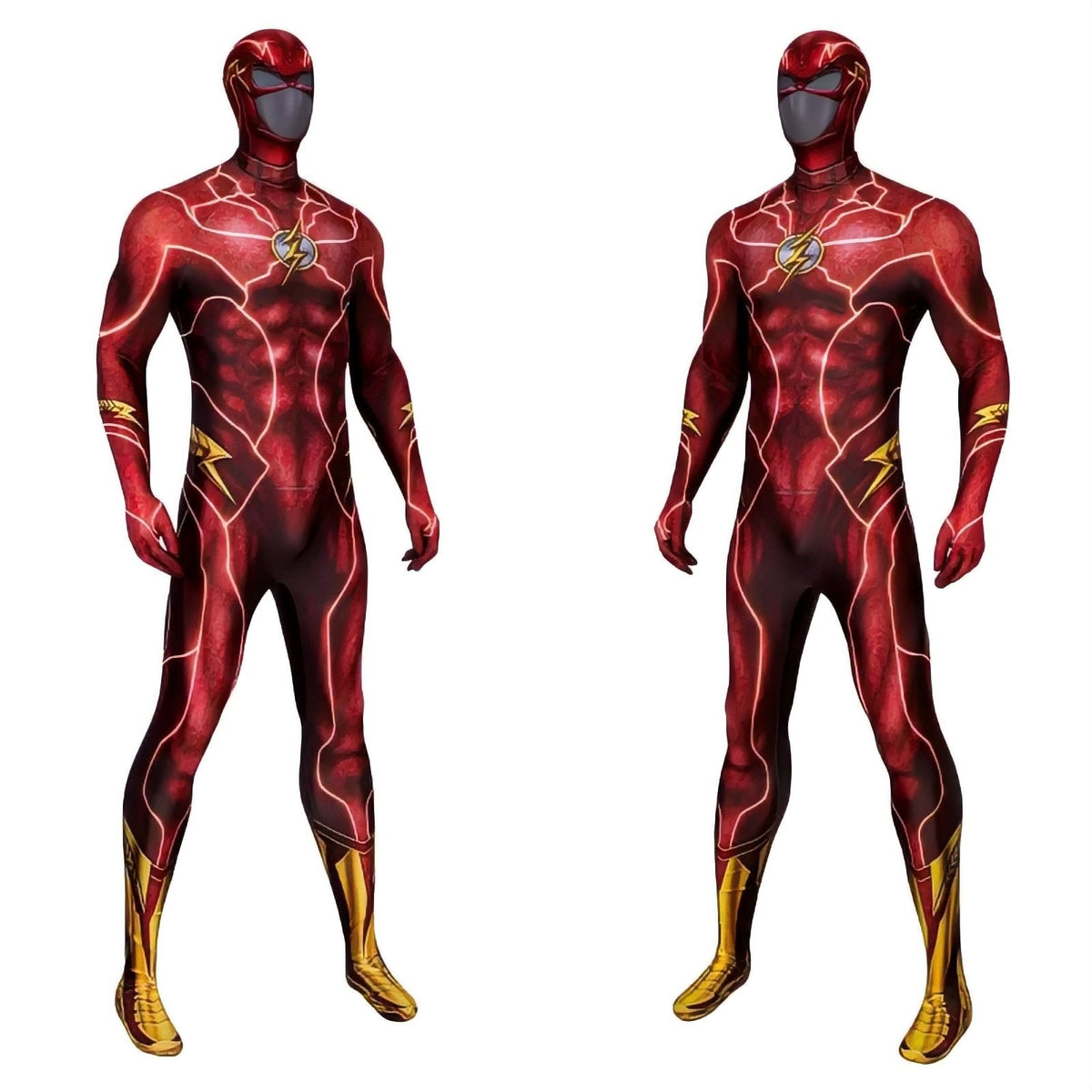 Fantasia The Flash Filme Cosplay Adulto Traje Luxo Profissional