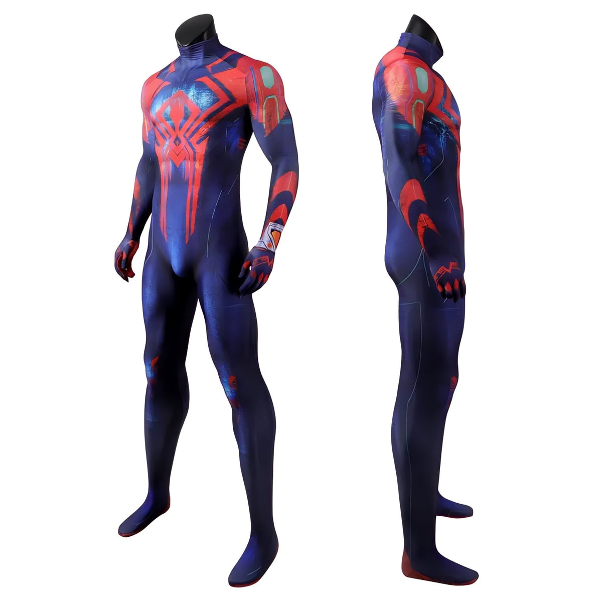 Fantasia Homem-Aranha 2099 Miguel O'Hara Aranhaverso Cosplay Traje Luxo Profissional