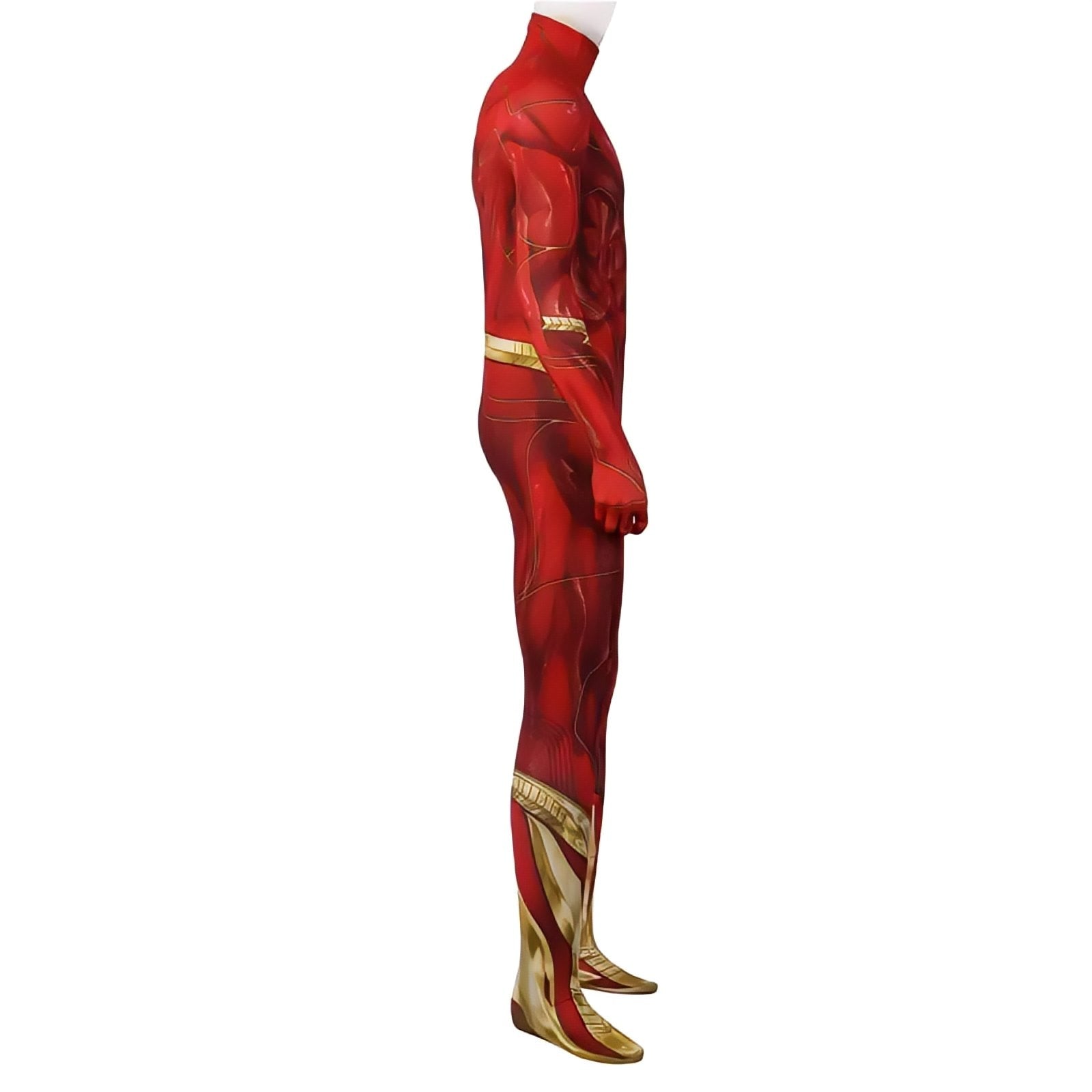 Fantasia The Flash Barry Allen Filme Cosplay Adulto Traje Luxo Profissional