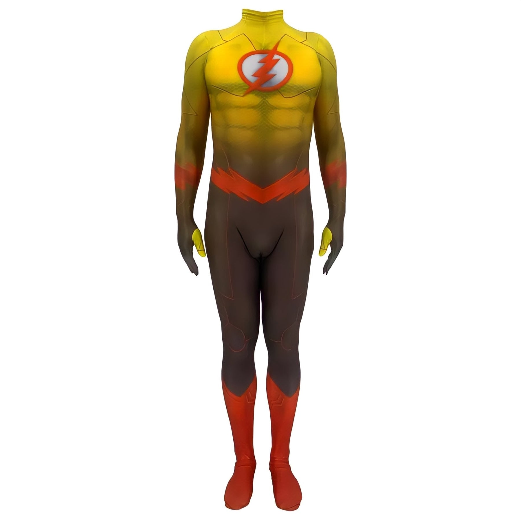 Fantasia Flash Reverso Cosplay Traje Luxo Profissional