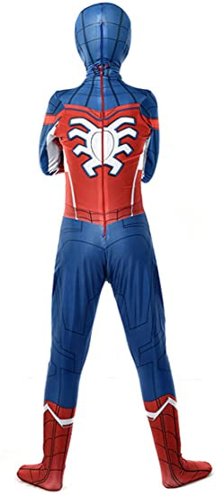 Fantasia Cosplay  Homem Aranha Capitão América Traje Luxo Profissional