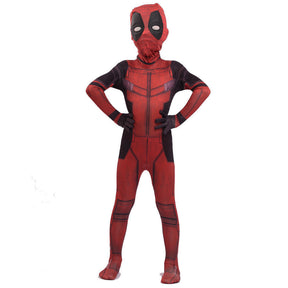 Fantasia Infantil Deadpool Filme Cosplay Traje Luxo Crianças