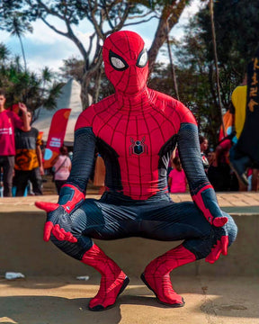 Fantasia Homem-Aranha Longe de Casa Tom Holland Adulto Cosplay Traje Luxo Profissional