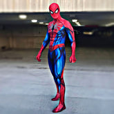 Fantasia Homem-Aranha Spider Armor Mk 4 Game Adulto Cosplay Traje Luxo