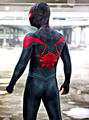 Fantasia Homem-Aranha Miles Morales Ultimate Traje Adulto Cosplay Luxo Profissional