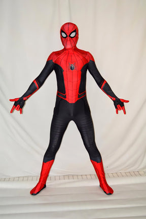 Fantasia Homem-Aranha Longe de Casa Tom Holland Adulto Cosplay Traje Luxo Profissional