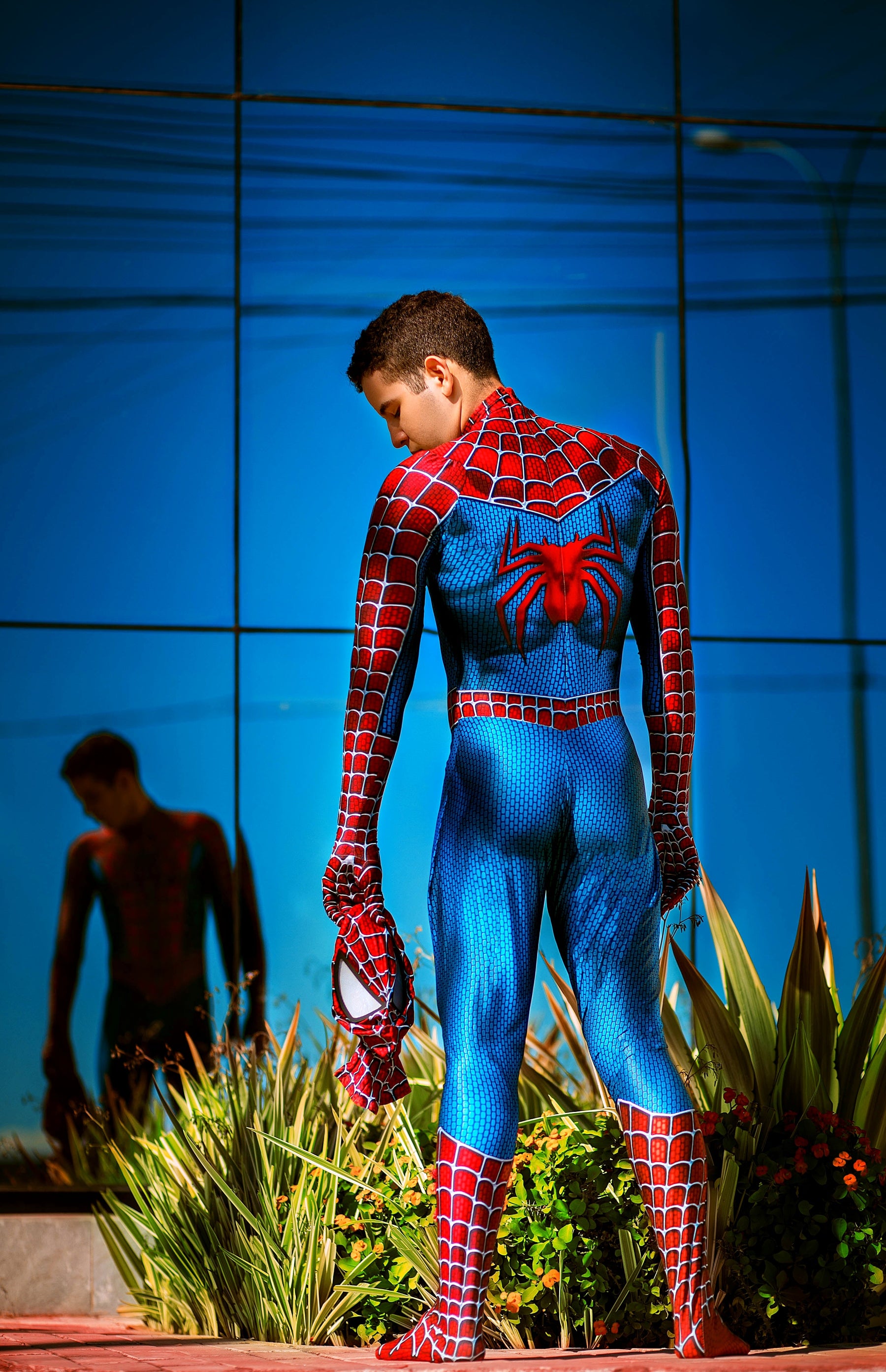 Fantasia Homem-Aranha Traje Clássico Tobey Maguire Adulto Cosplay Luxo