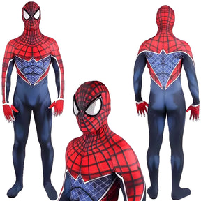 Fantasia Homem-Aranha Spider Punk Game Cosplay Traje Luxo Profissional