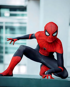 Fantasia Homem-Aranha Longe de Casa Tom Holland Adulto Cosplay Traje Luxo Profissional