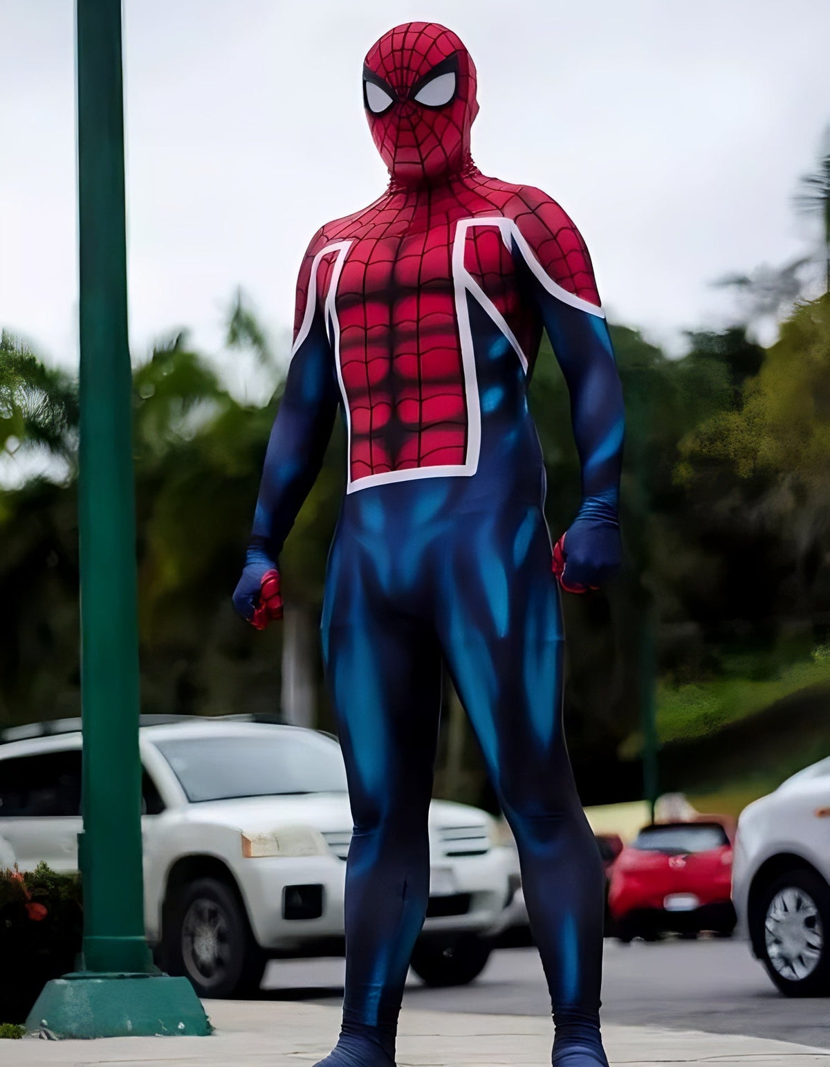 Fantasia Homem-Aranha Britânico Cosplay Traje Luxo Profissional