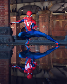 Fantasia Homem-Aranha Traje PS4 / PS5 Adulto Cosplay Luxo Profissional