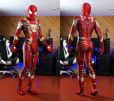 Fantasia Homem-Aranha Traje Aranha De Ferro Game Adulto Cosplay Luxo