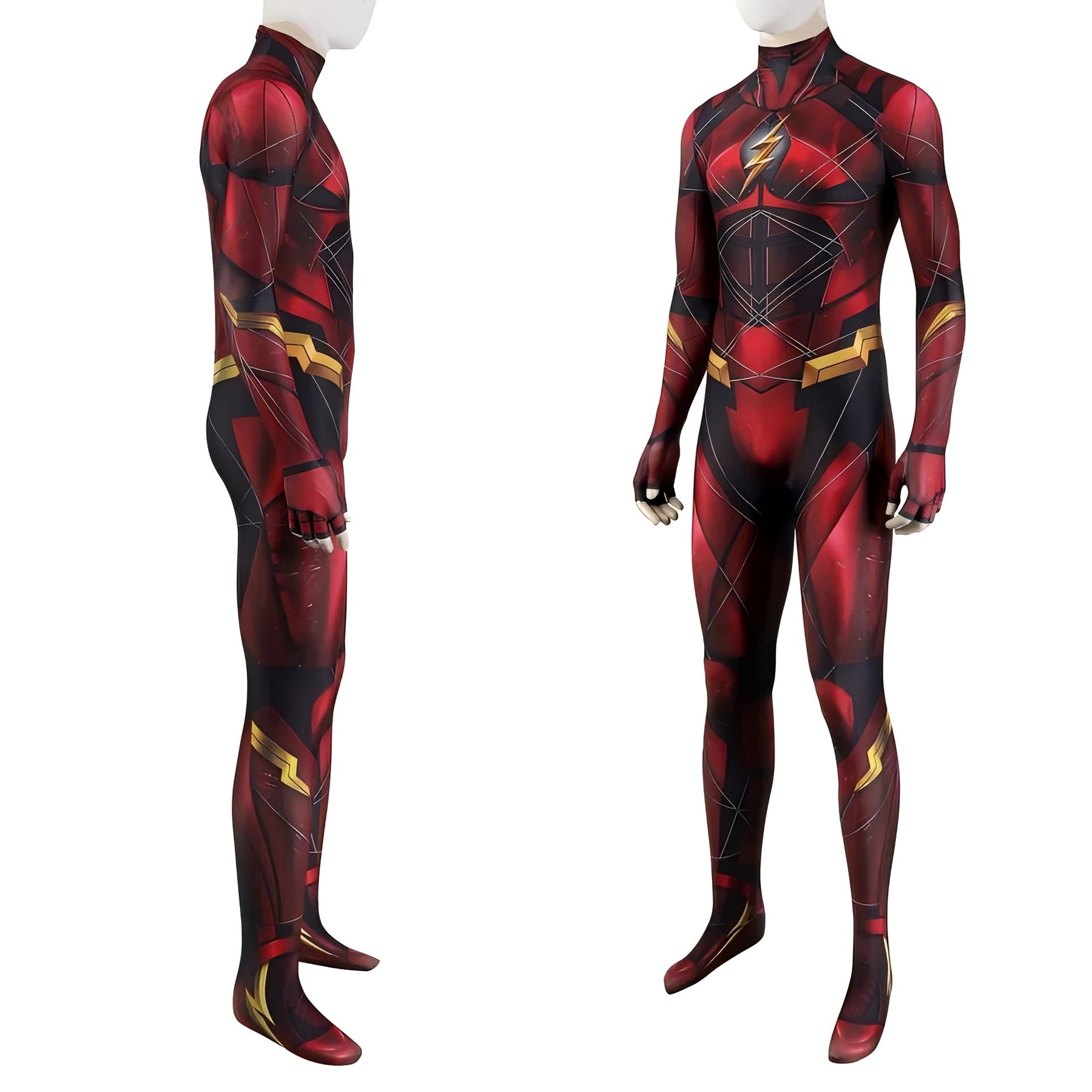 Fantasia The Flash Filme Liga da Justiça Cosplay Adulto Traje Luxo Profissional