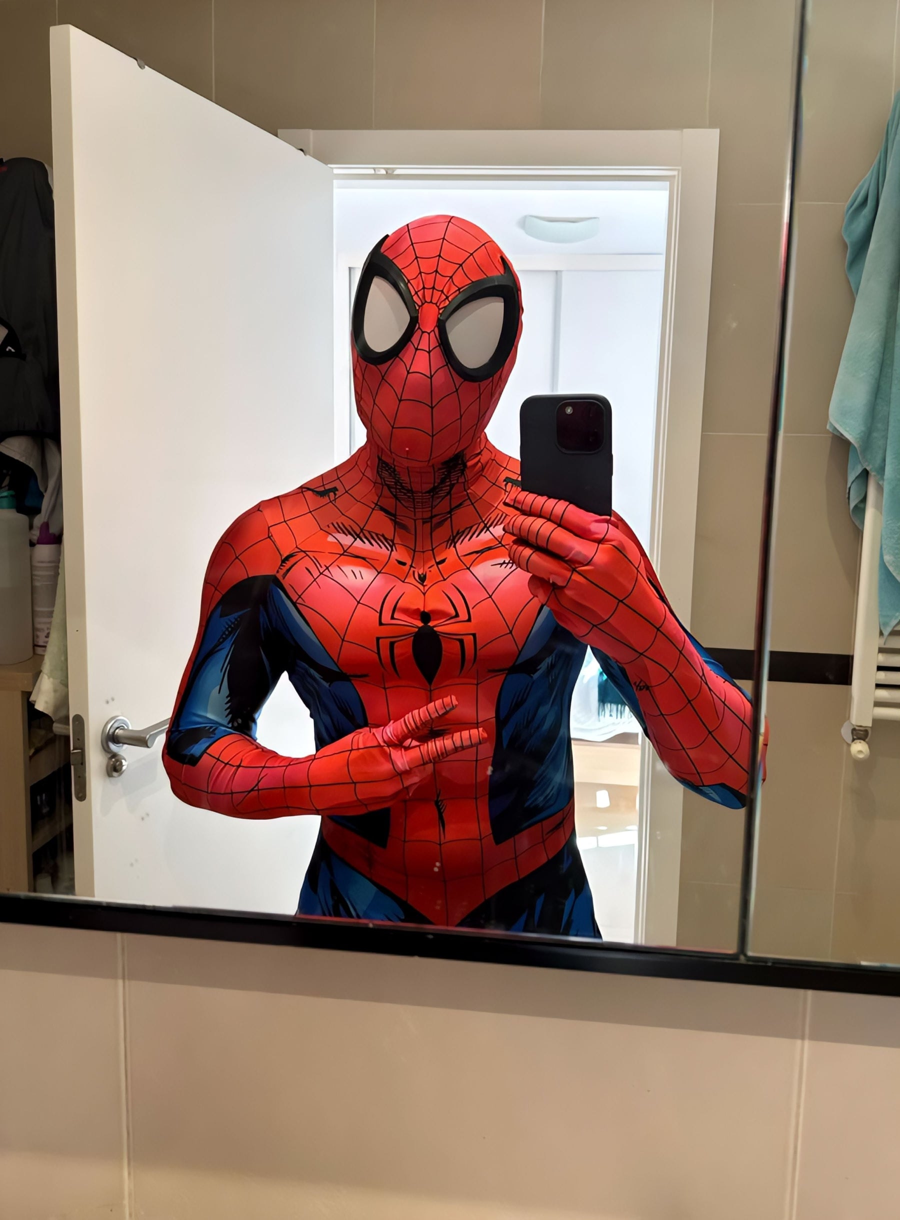 Fantasia Homem-Aranha Ultimate HQ Adulto Cosplay Luxo Traje Profissional