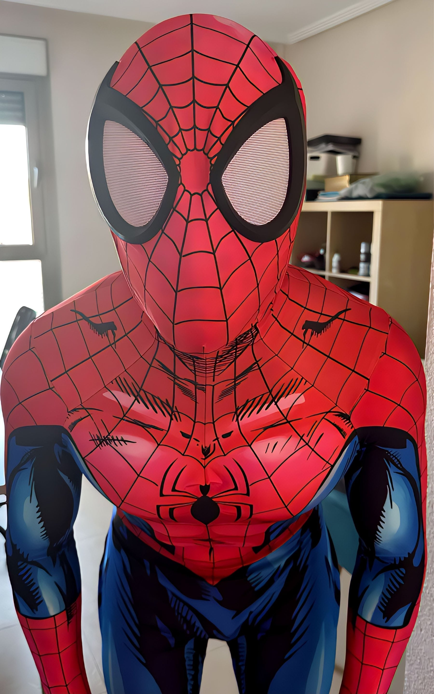 Fantasia Homem-Aranha Ultimate HQ Adulto Cosplay Luxo Traje Profissional