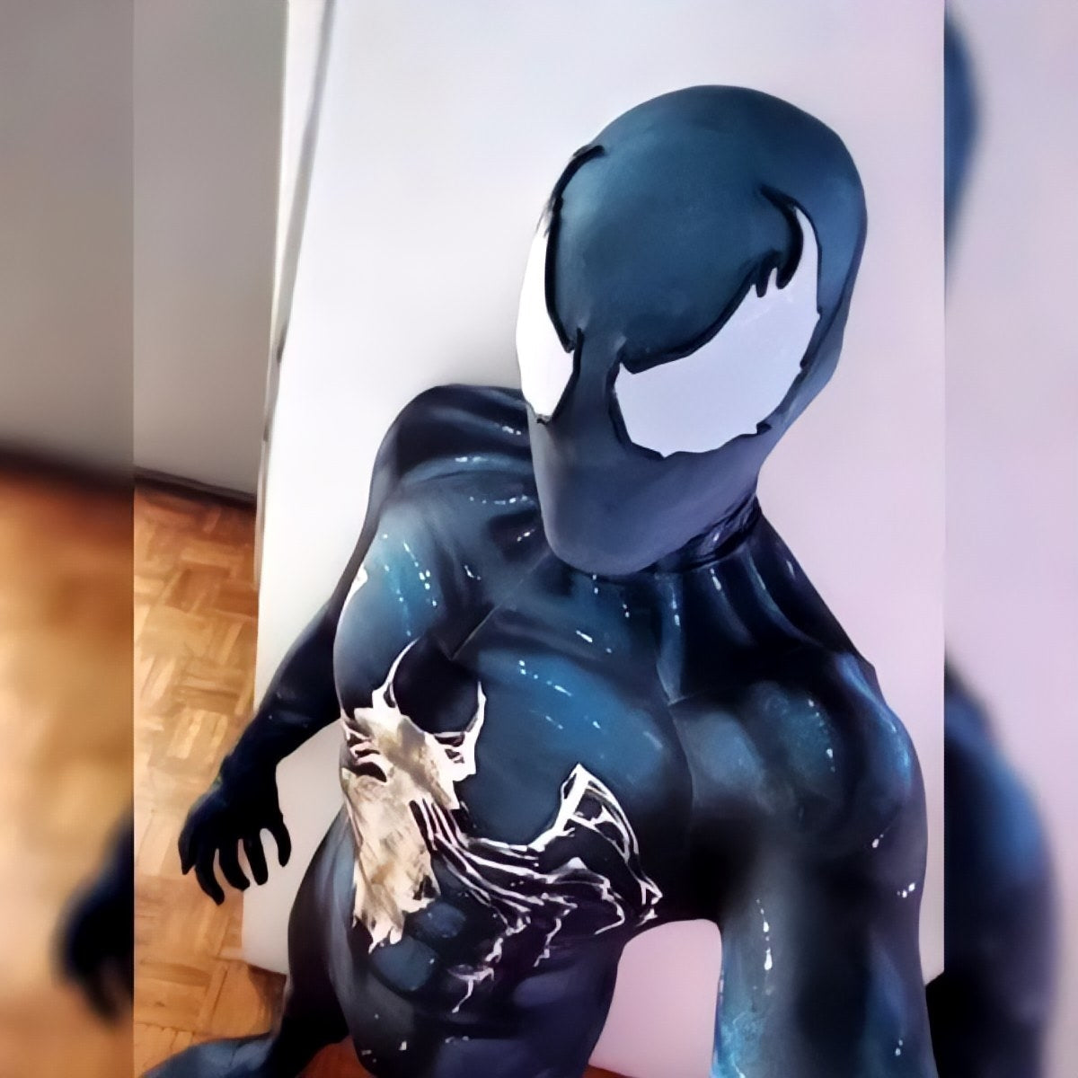 Fantasia Cosplay Venom Filme Cinema Homem Aranha traje luxo