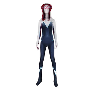 Fantasia Feminina Spider Gwen Filme Adulto Cosplay Traje Luxo