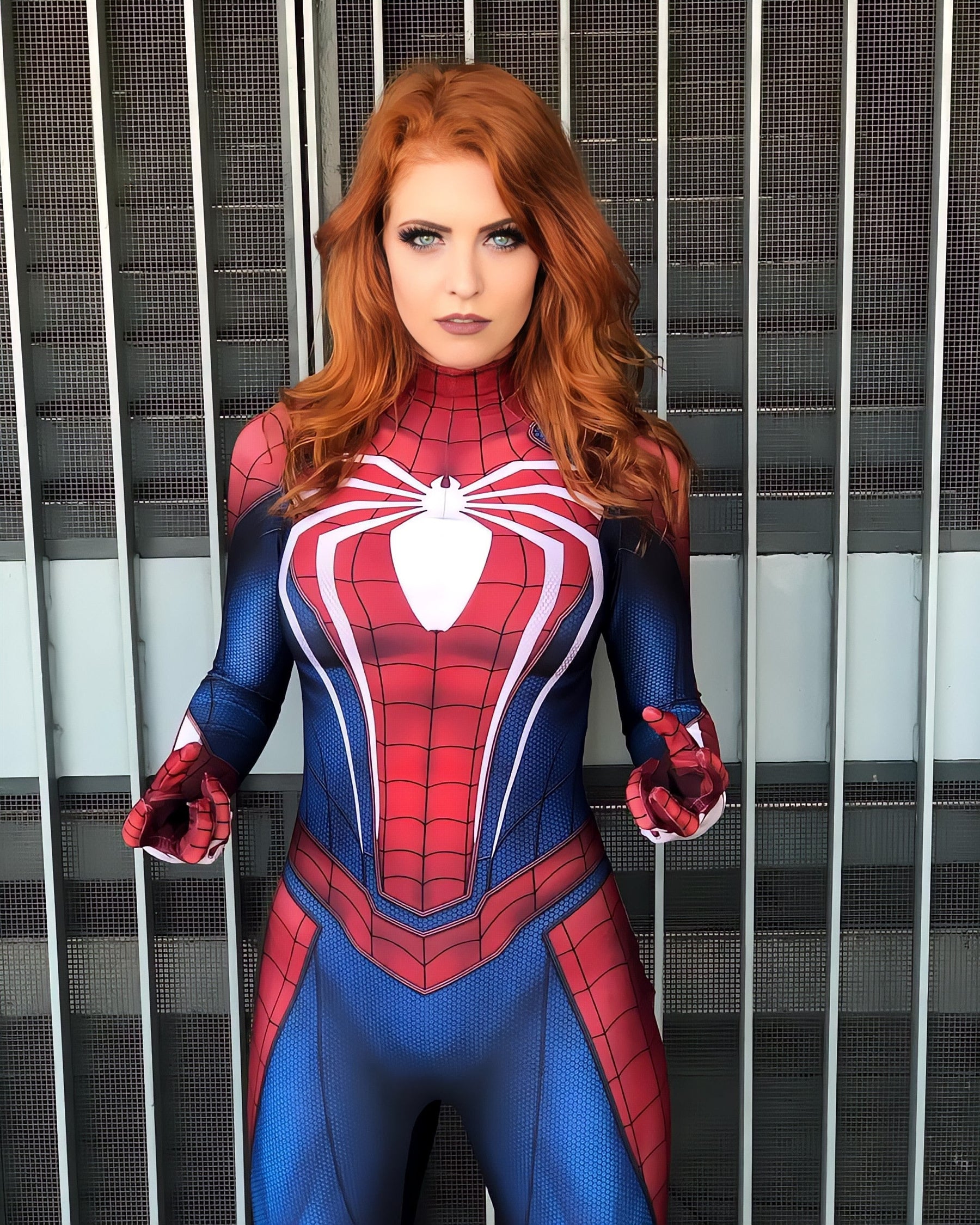 Fantasia Mulher Aranha Traje PS4 Game Cosplay Feminino Luxo Profissional