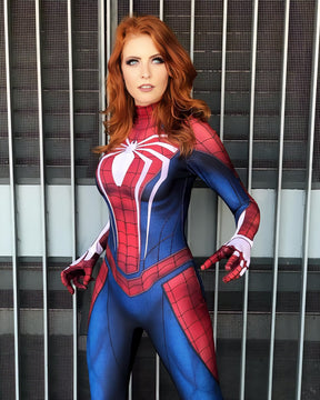 Fantasia Mulher Aranha Traje PS4 Game Cosplay Feminino Luxo Profissional