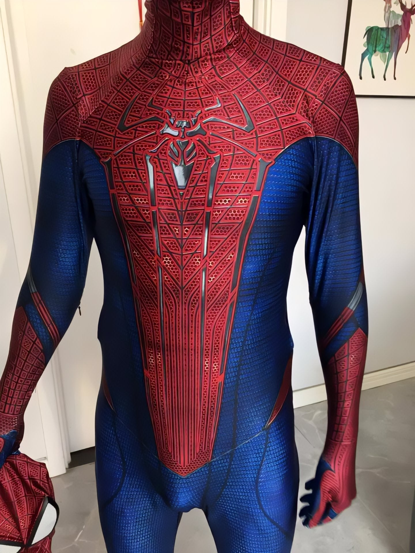 Fantasia Homem-Aranha Andrew Garfield Adulto Cosplay Luxo Traje Profissional