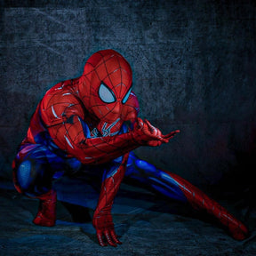 Fantasia Homem-Aranha Spider Armor MK IV Adulto Cosplay Traje Luxo