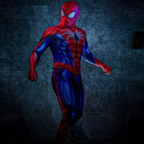 Fantasia Homem-Aranha Spider Armor MK IV Adulto Cosplay Traje Luxo