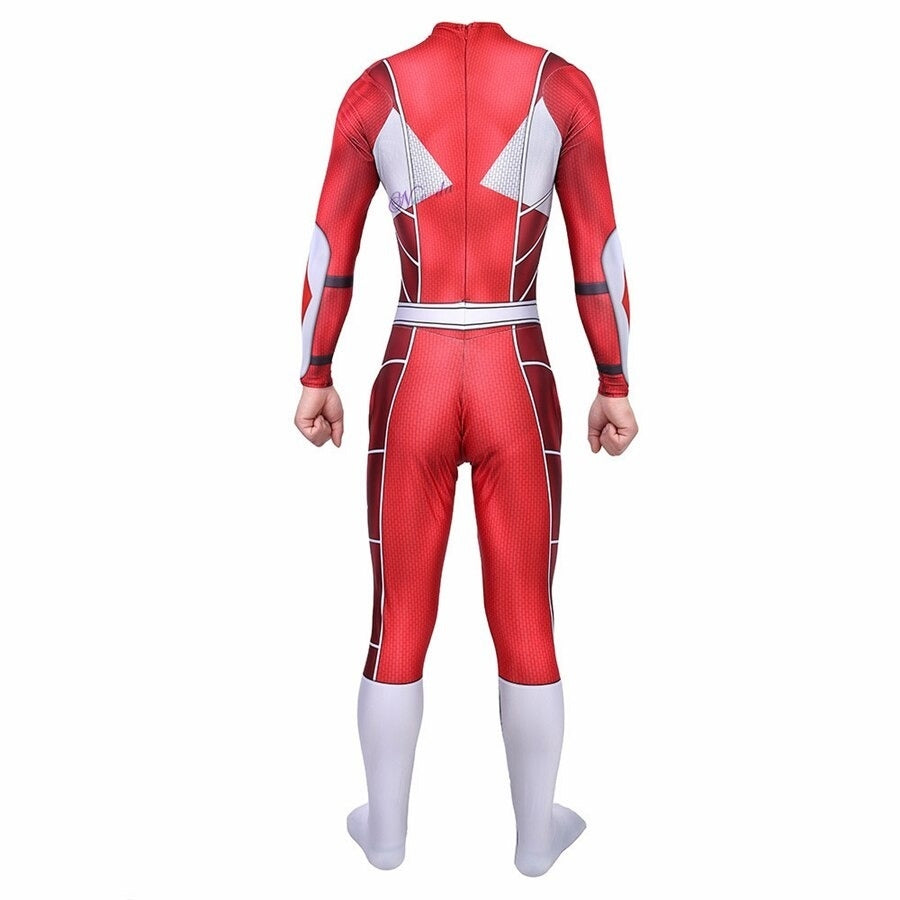 Fantasia Power Rangers Série Clássica Adulto Luxo Traje Profissional