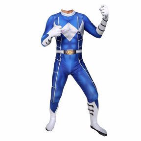 Fantasia Power Rangers Série Clássica Adulto Luxo Traje Profissional