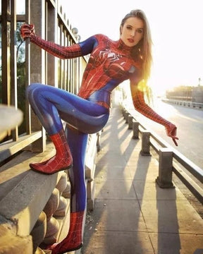 Fantasia Feminina Mary Jane Homem Aranha Adulto Cosplay Traje Luxo