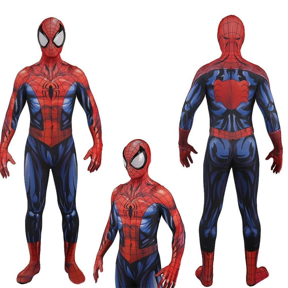 Fantasia Homem-Aranha Ultimate HQ Adulto Cosplay Luxo Traje Profissional