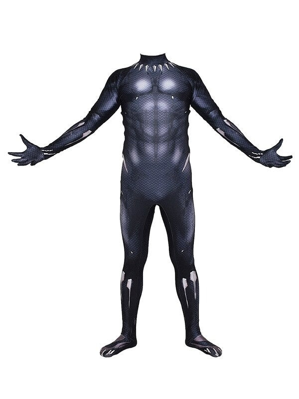 Fantasia Masculina Pantera Negra Hq Cosplay Traje Luxo