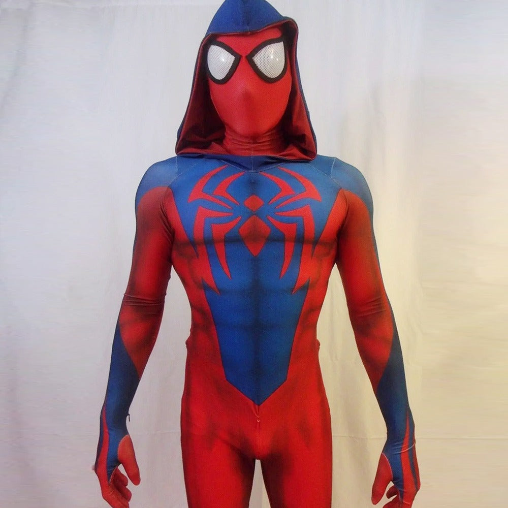 Fantasia Homem Aranha Escarlate Ben Reilly Adulto Cosplay Traje Luxo Profissional