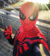 Fantasia Homem-Aranha Superior Traje Hq Adulto Cosplay Luxo