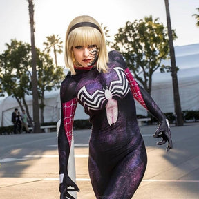 Fantasia Gwen Stacy Venom Cosplay Feminino Luxo Traje Profissional