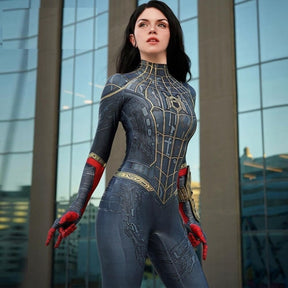 Fantasia Homem-Aranha Sem Volta Para Casa Cosplay Feminina Luxo Traje Profissional