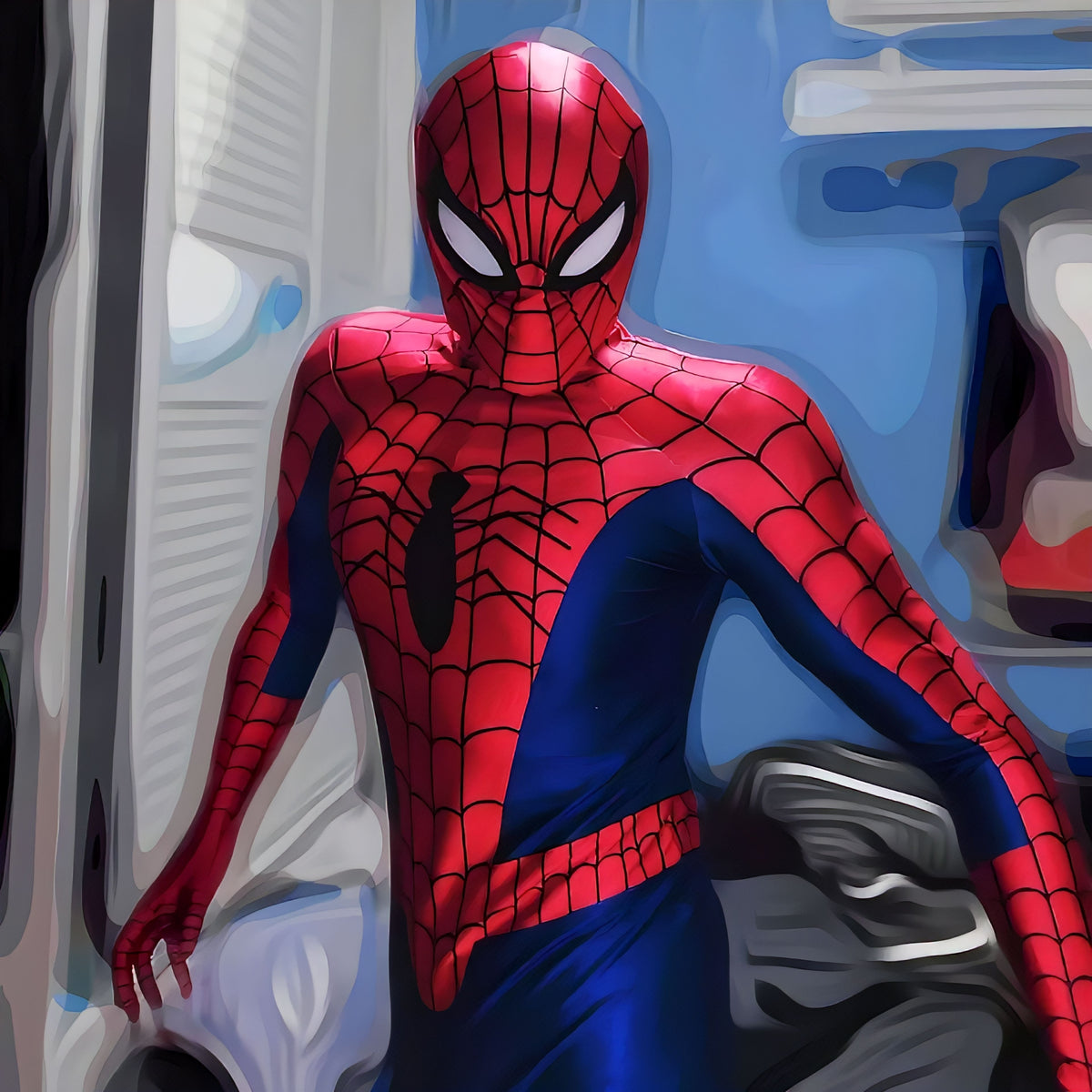 Fantasia Homem-Aranha Japonês Supaidaman Cosplay Traje Luxo Profissional