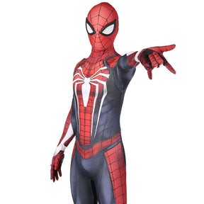 Fantasia Homem-Aranha Traje Avançado Game Adulto Cosplay Luxo Profissional