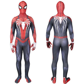 Fantasia Homem-Aranha Traje Avançado Game Adulto Cosplay Luxo Profissional