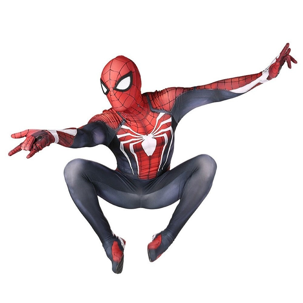 Fantasia Homem-Aranha Traje Avançado Game Adulto Cosplay Luxo Profissional