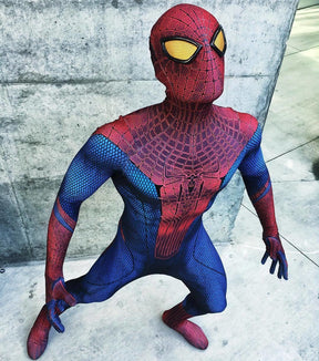 Fantasia Homem-Aranha Traje Andrew Garfield Adulto Cosplay Luxo Profissional