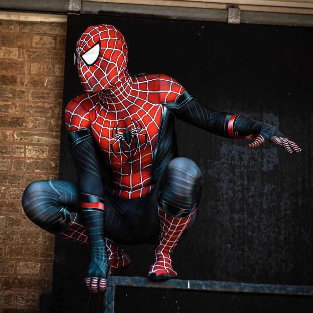 Fantasia Homem-Aranha Sam Raimi Versão Especial Adulto Cosplay Luxo Traje Profissional