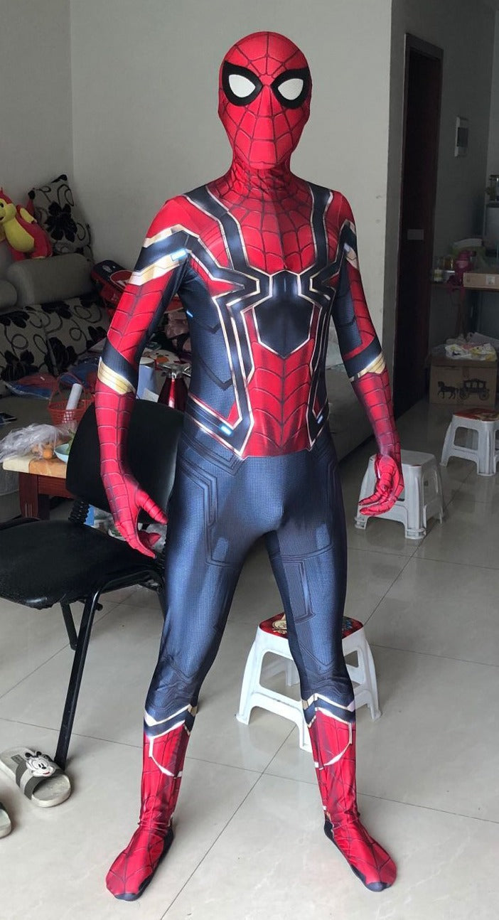 Fantasia Homem-Aranha de Ferro Vingadores Adulto Cosplay Traje Luxo