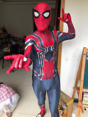 Fantasia Homem-Aranha de Ferro Vingadores Adulto Cosplay Traje Luxo